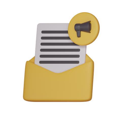 Email Speker  3D Icon