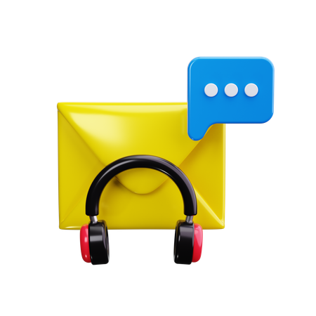 Email Support  3D Icon