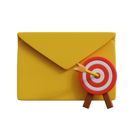 Email Target  3D Icon