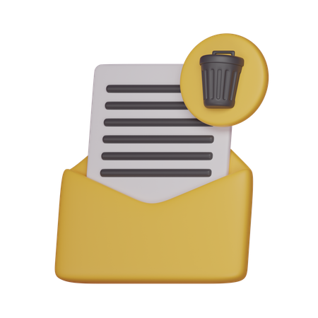 Email TRASH  3D Icon