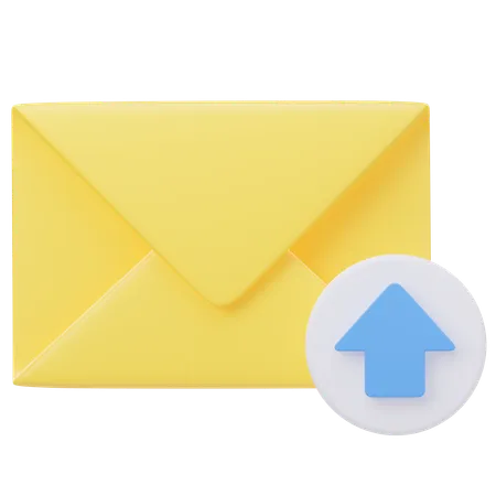 Email Upload 3 D Illustration 3D Icon