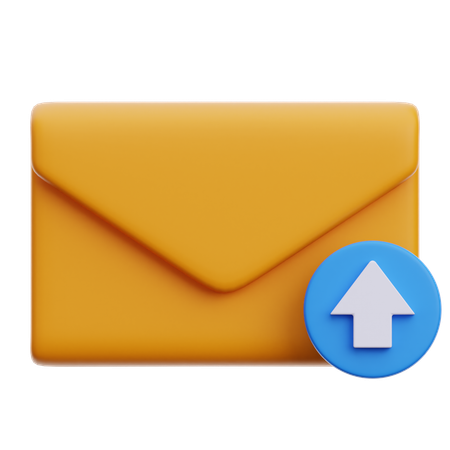 Email Upload  3D Icon