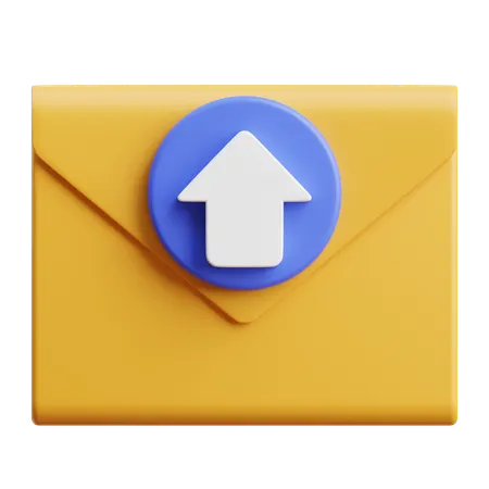 Email Upload  3D Icon