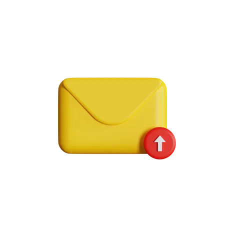 Email Upload  3D Icon