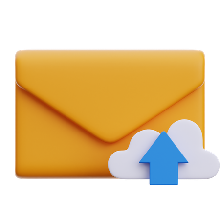 Email Uploading  3D Icon