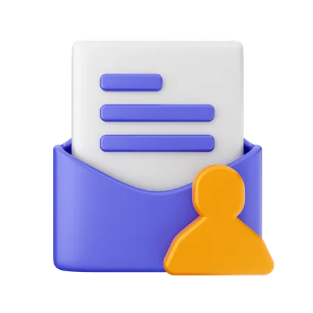 Usuário de e-mail  3D Icon