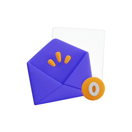 Correio vazio  3D Icon