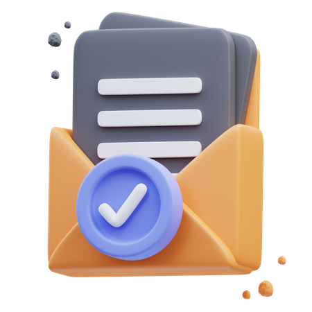 Email Verify  3D Icon