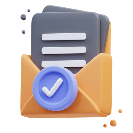 Email Verify  3D Icon
