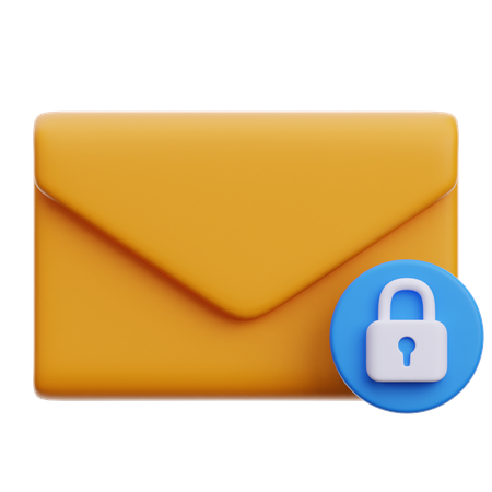 Email verrouillé  3D Icon