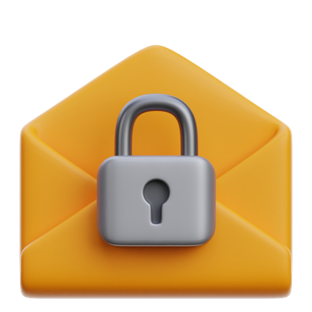 Email verrouillé  3D Icon