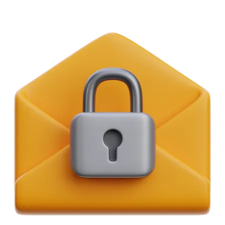 Email verrouillé  3D Icon