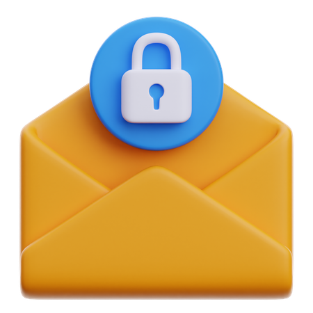 Email verrouillé  3D Icon