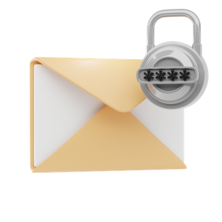 Email verrouillé  3D Icon