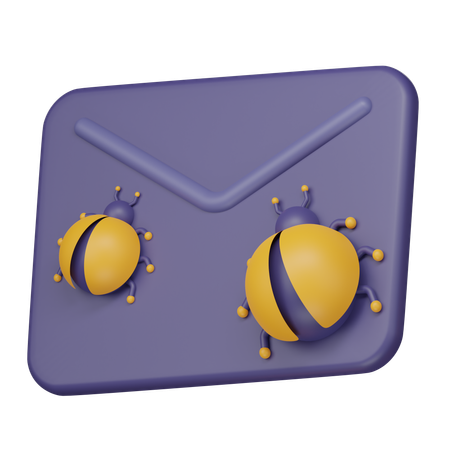 Vírus de e-mail  3D Icon
