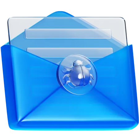 Virus de courrier électronique  3D Icon