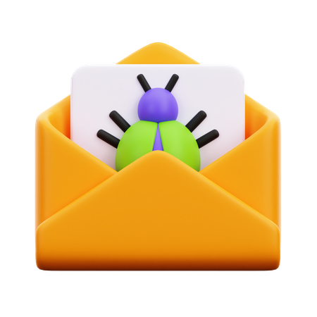 Email Virus  3D Icon