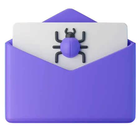 Email Virus  3D Icon