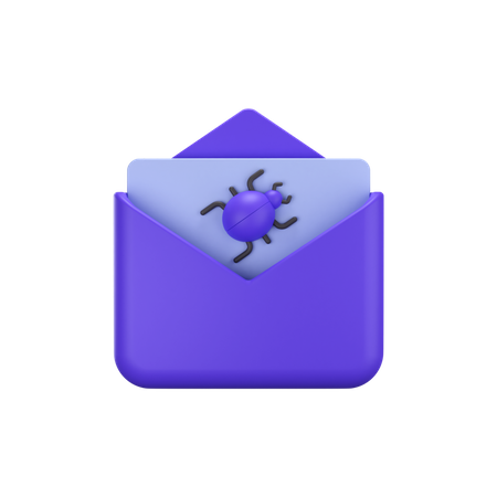 Email Virus  3D Icon