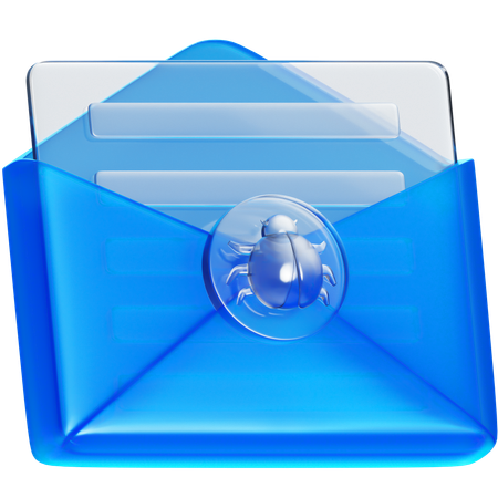 Email Virus  3D Icon