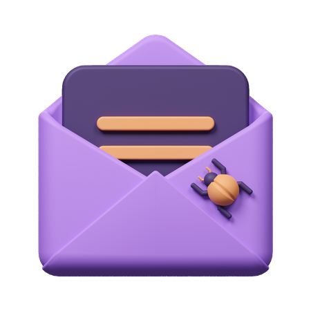 Email Virus  3D Icon