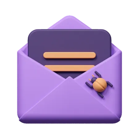 Email Virus  3D Icon