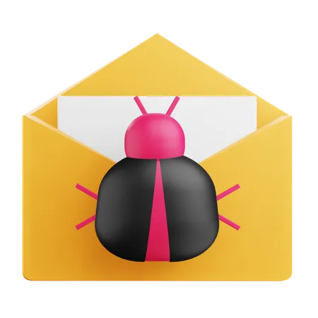 Email Virus  3D Icon