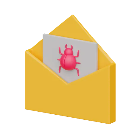 Email Virus 3D Icon