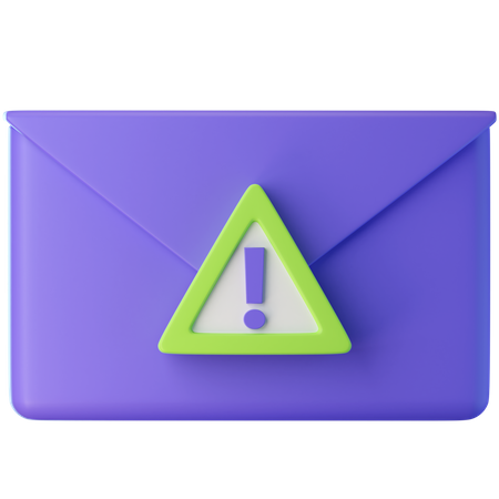 Email Warning  3D Icon