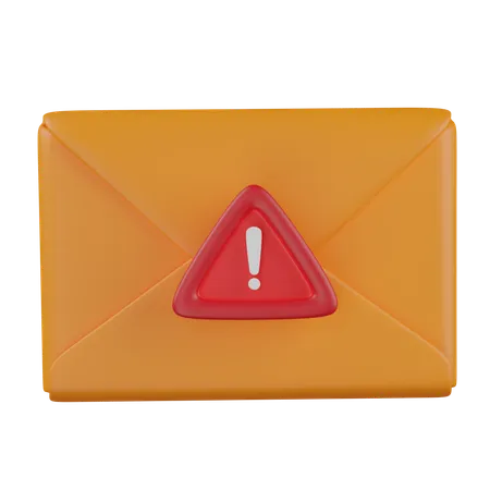 Email Warning  3D Icon