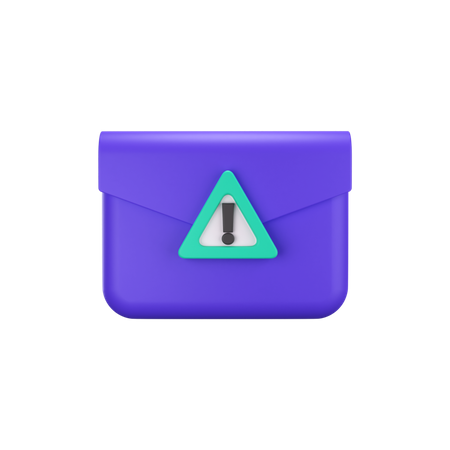 Email Warning  3D Icon