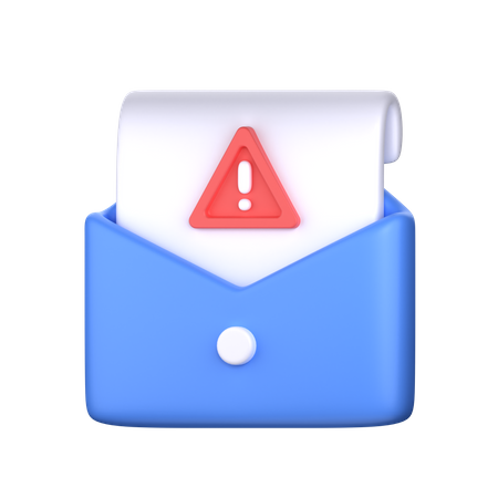 Email Warning  3D Icon