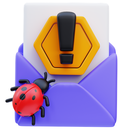 Email warning 3D Icon