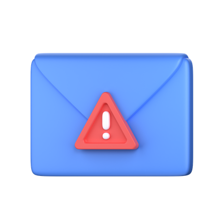 Email Warning 3D Icon