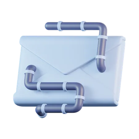 Email Worm  3D Icon