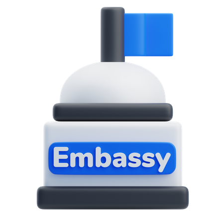 Embaixada  3D Icon