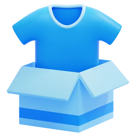 Embalagem de camisa  3D Icon