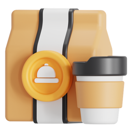 Envasado de cafe  3D Icon