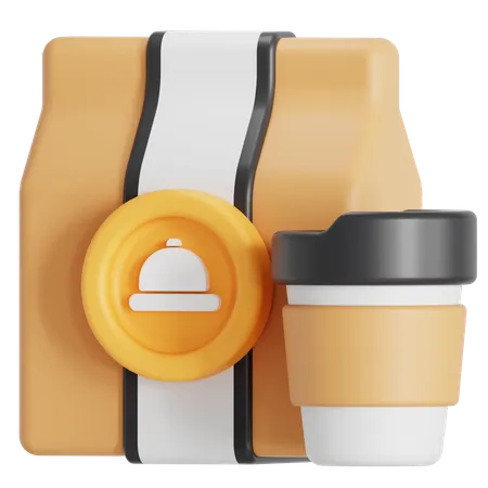 Envasado de cafe  3D Icon