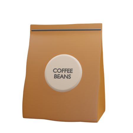 Emballage de grains de café  3D Icon