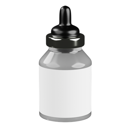 Emballage de bouteille de sérum  3D Icon