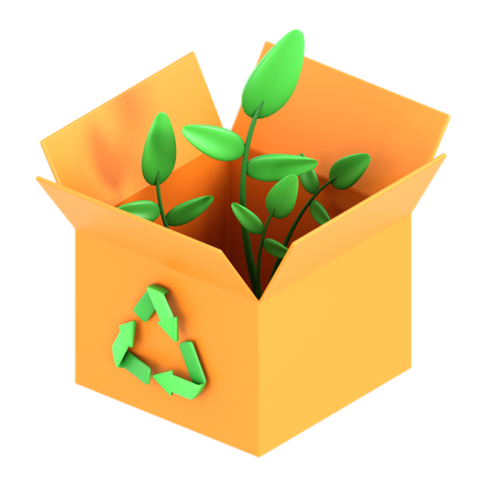 Emballage écologique  3D Icon