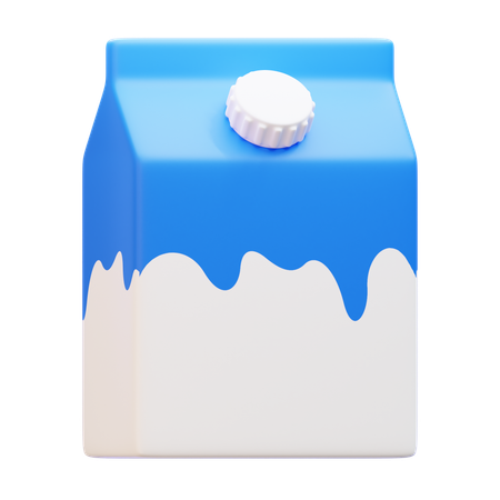 Emballage en carton de lait  3D Icon