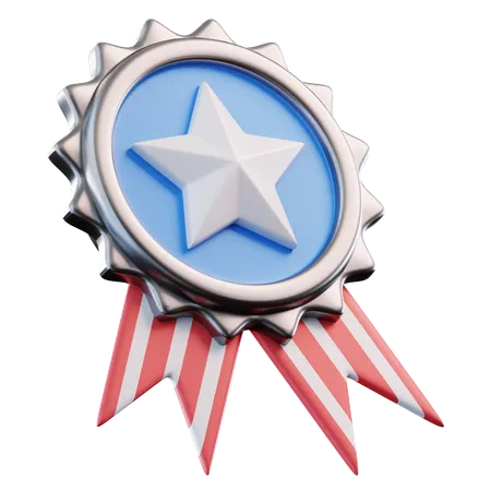 Distintivo americano  3D Icon