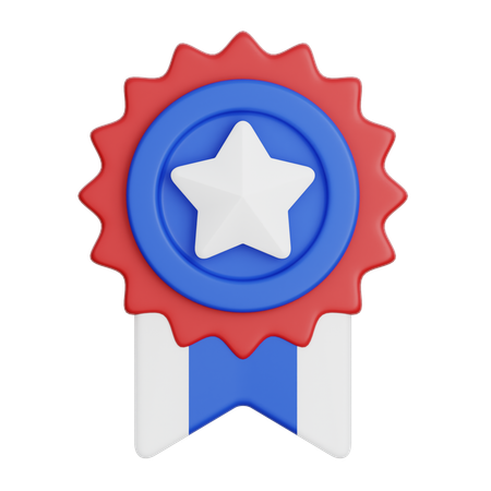 Distintivo americano  3D Icon