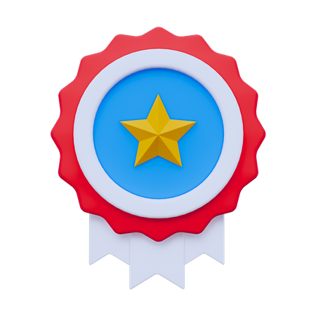 Distintivo americano  3D Icon