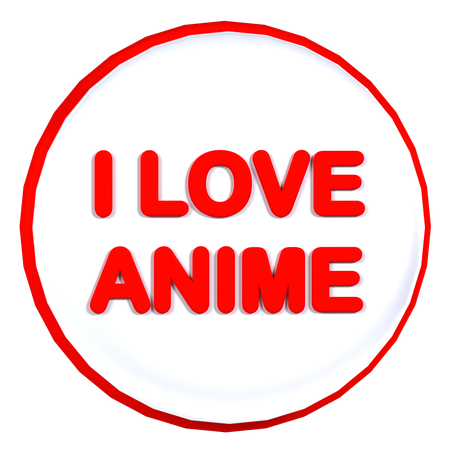 Distintivo de anime  3D Icon