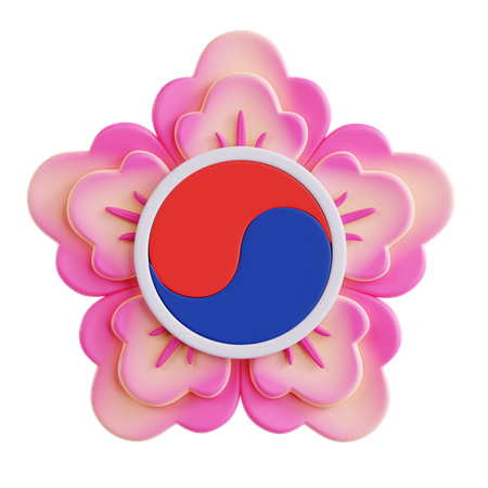 Emblema da Coreia do Sul  3D Icon