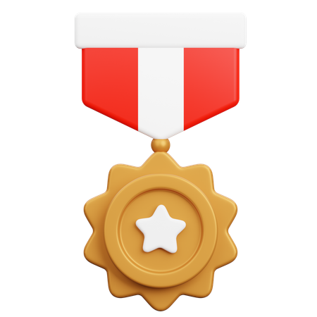 Distintivo de bronze  3D Icon