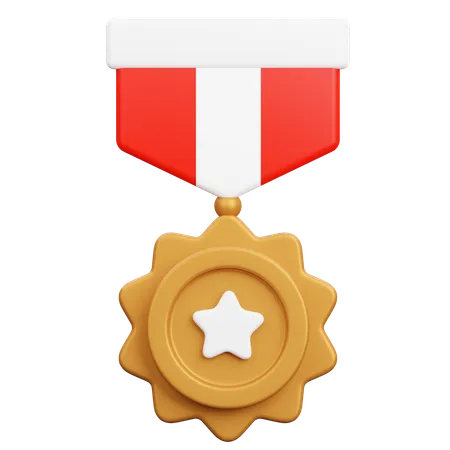 Distintivo de bronze  3D Icon